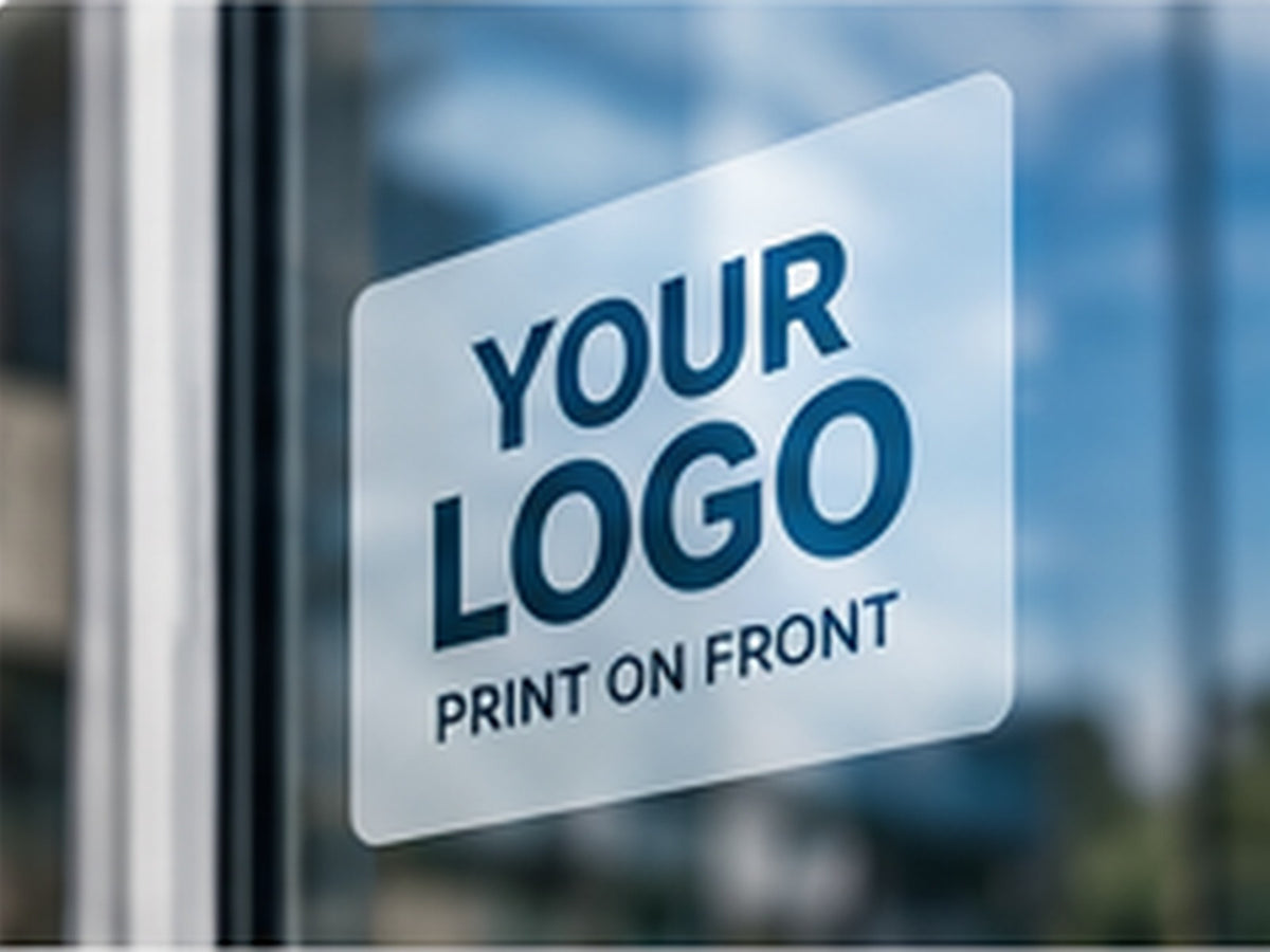 Adesivi trasparenti con stampa sul fronte
